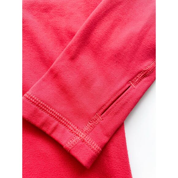 Women's Nike Pro Livestrong Red Orange Long Sleeve Half Zip Top Size Large - Picture 8 of 10